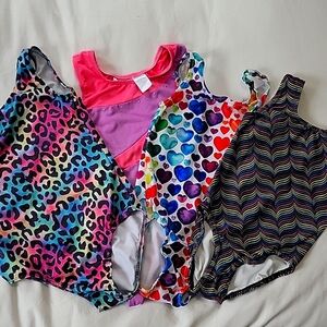 Lot of Gymnastic Leotards size 5/6 - 7/8